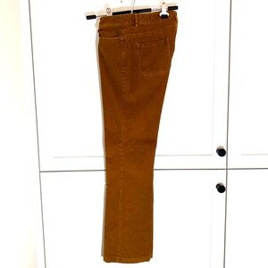 L.L. Bean Gold Mustard Cotton Corduroy Pants; Women's size 6